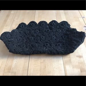 Large vintage crocheted clutch.